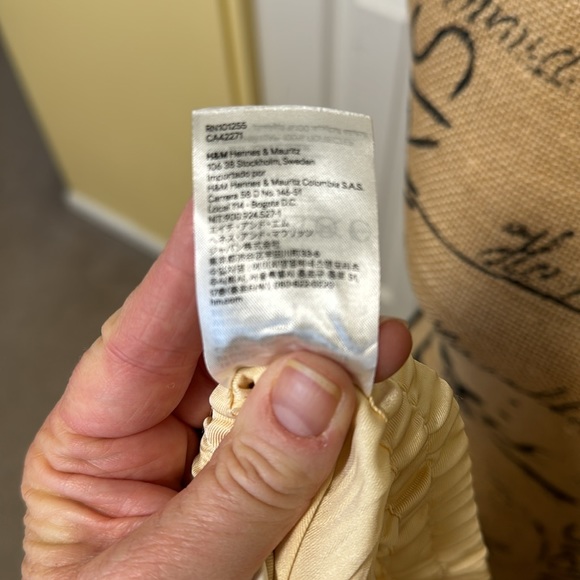 H&M Cream Pleated Skirt - Picture 6 of 8